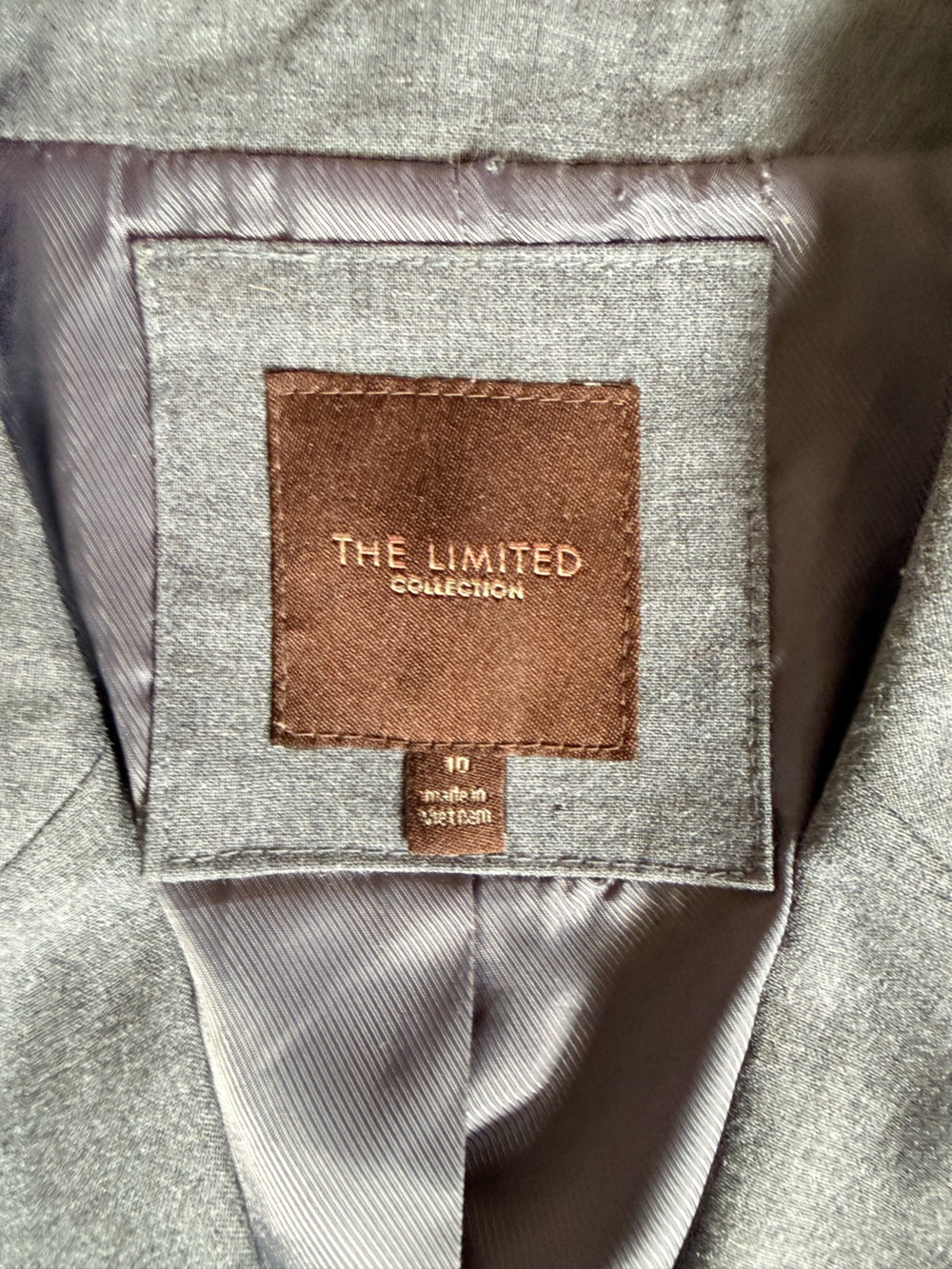 The Limited Gray Tailored Two-Button Blazer - Picture 3 of 6